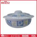 Kitcheware ceramic like soup bowl with lid